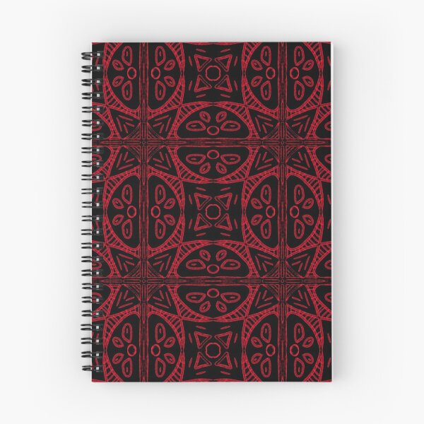 Item preview, Intricate Shapes Motif - Red On Black designed and sold by Blenderbeetle.