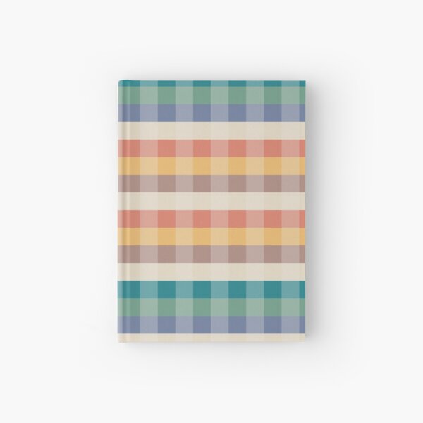 Tartan Pattern Sunset Forest Color Hardcover Journal