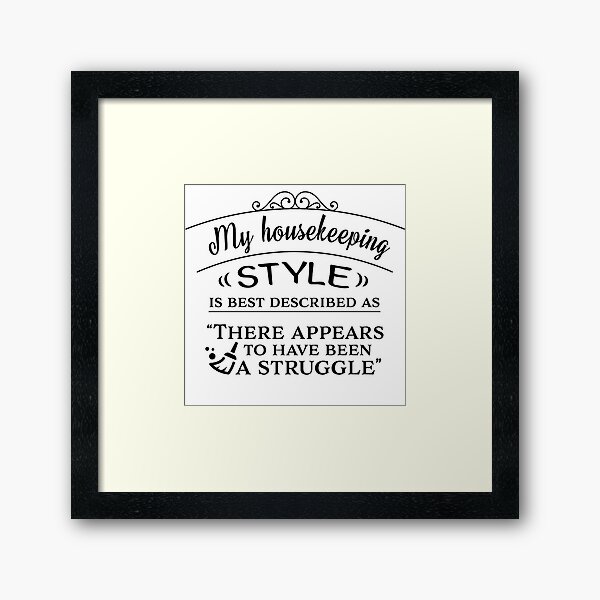 Item preview, My Housekeeping Style... designed and sold by RuthFurtado.