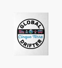 Cinque Terre Italy Global Drifter Travel Art Board