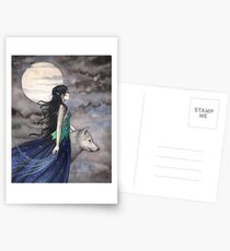 "Night of the Wolf" Gothic Fantasy Art by Molly Harrison Postcards