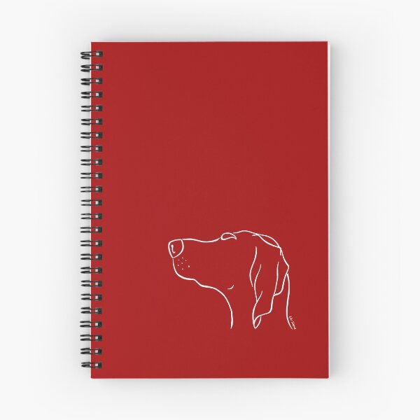 Item preview, Magyar Vizsla silhouette outline white designed and sold by LivHana.