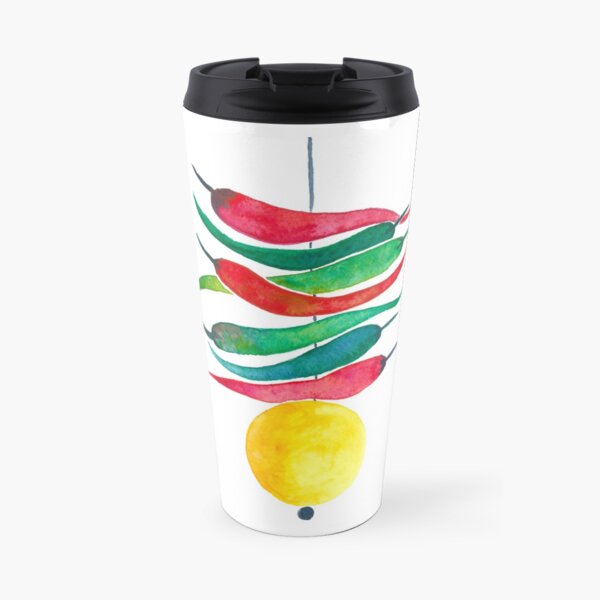 Indian lemon chillies charm Travel Mug