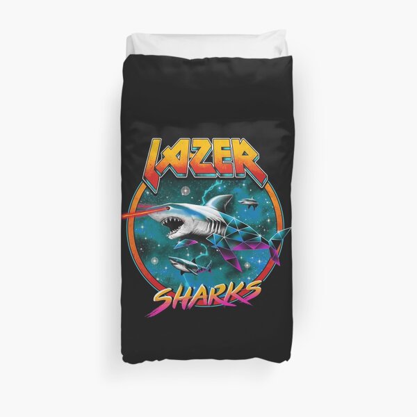 Lazer Sharks Duvet Cover