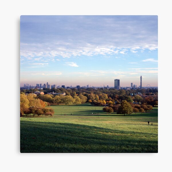 View over London from Primrose Hill Canvas Print