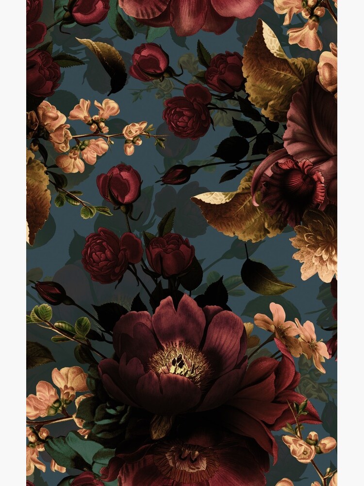 Thumbnail 4 of 4, Samsung Galaxy Phone Case, Moody florals - Mystic Botanical Night Garden 10 Nightgarden designed and sold by UtArt.