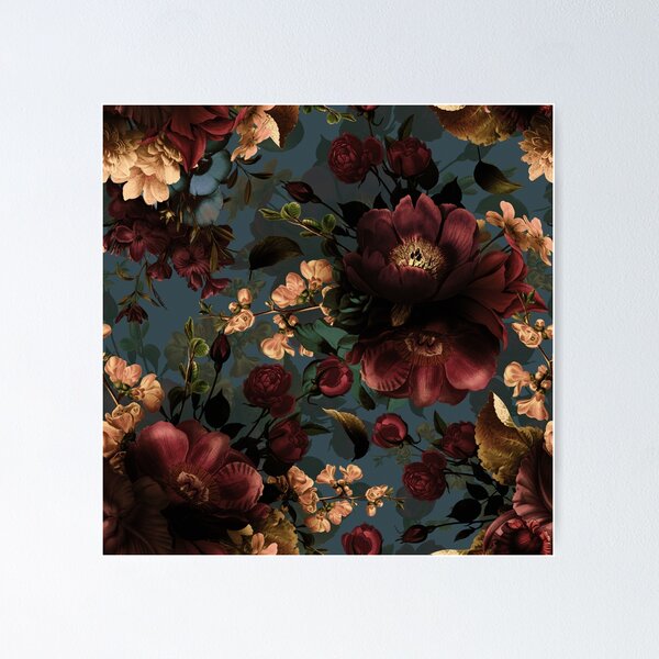 Item preview, Moody florals - Mystic Botanical Night Garden 10 Nightgarden designed and sold by UtArt.