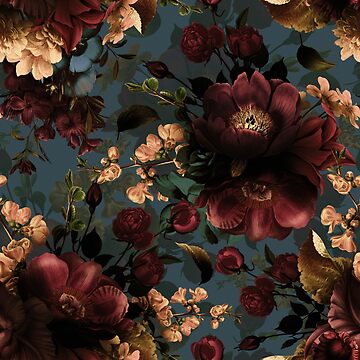 Artwork thumbnail, Moody florals - Mystic Botanical Night Garden 10 by UtArt