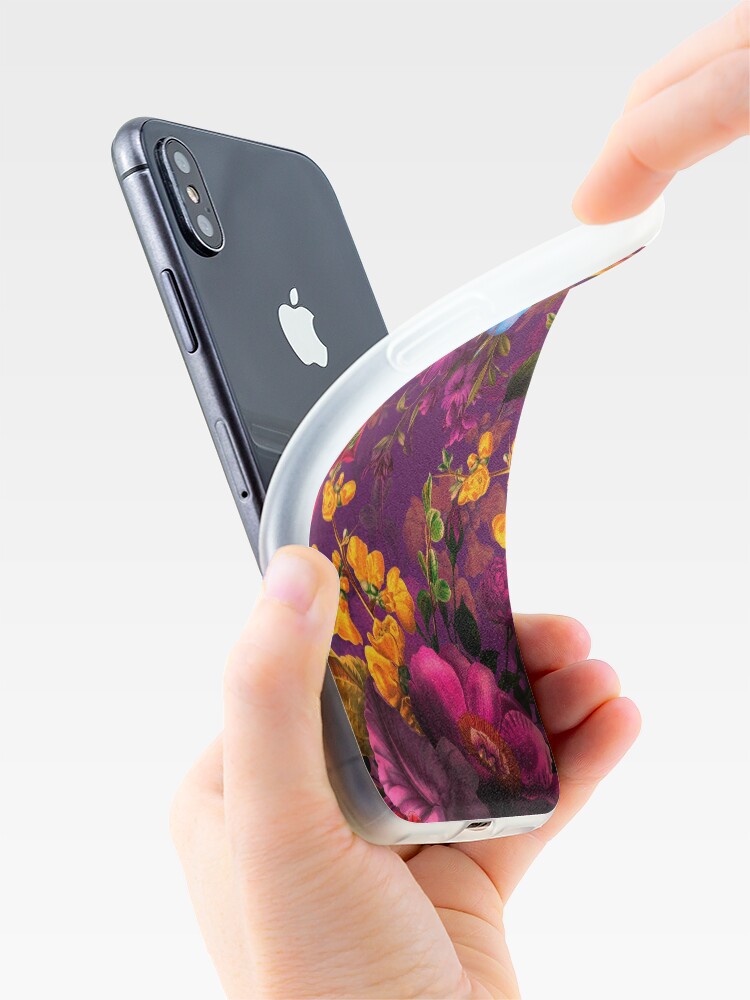 Alternate view of Moody florals - Mystic Night 12 iPhone Case & Cover
