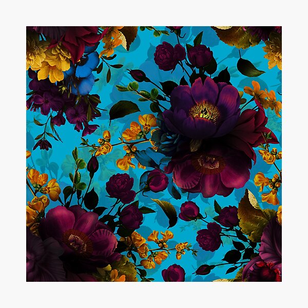 Item preview, Moody florals - Mystic Botanical Night Garden 13 Nightgarden designed and sold by UtArt.