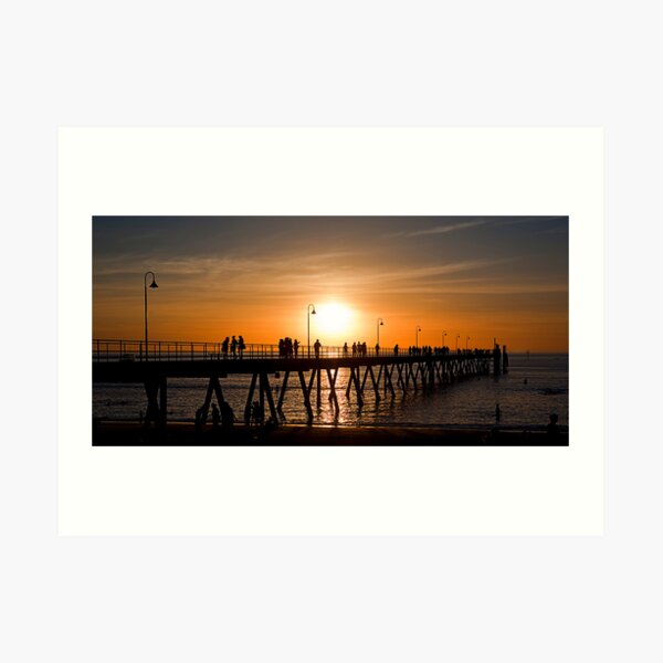 The Jetty, Glenelg, Adelaide Art Print
