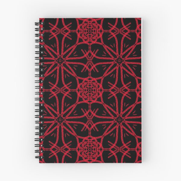 Item preview, Lucky Clover Abstract Motif - Red On Black designed and sold by Blenderbeetle.