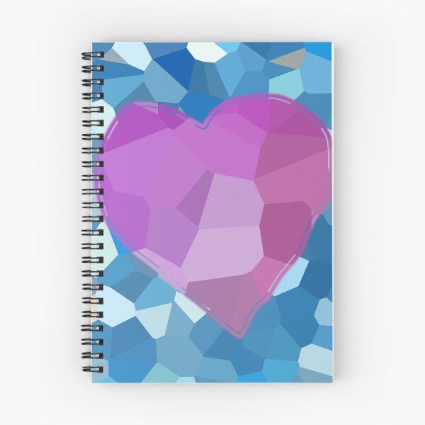 Item preview, Pink Heart on Aqua designed and sold by ellenhenry.