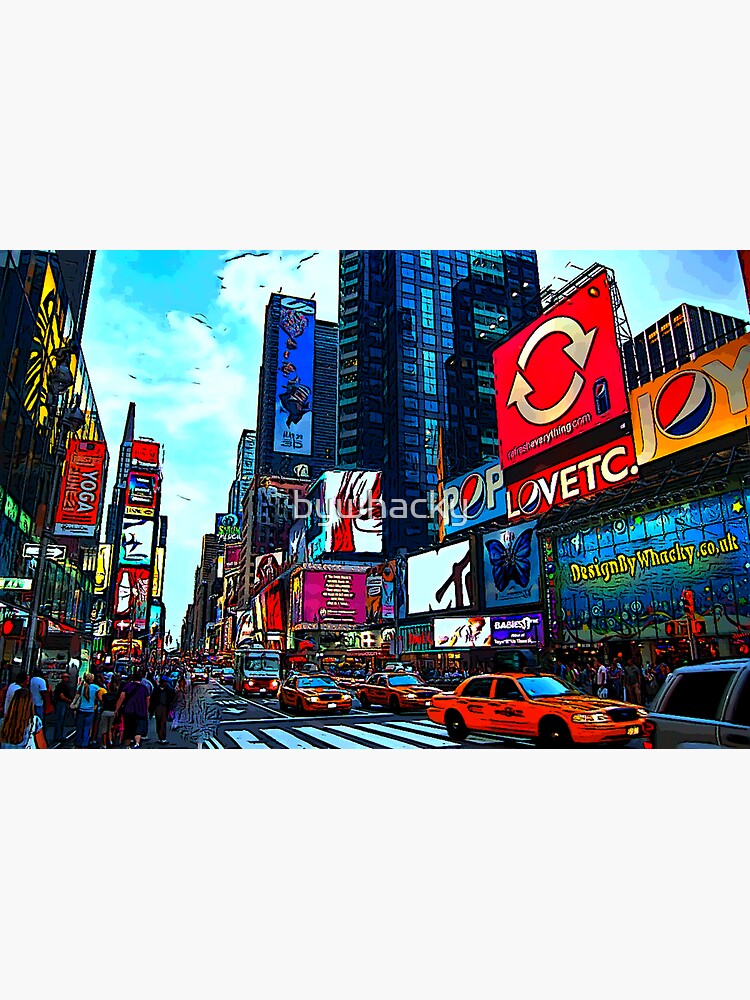 Thumbnail 3 of 3, Sticker, Times Square designed and sold by bywhacky.
