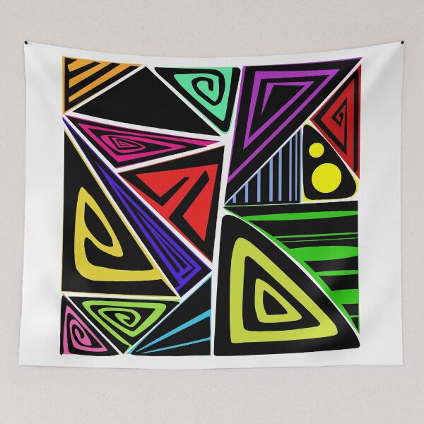 Item preview, Colourful Bold Triangles Pattern designed and sold by GetItGiftIt.
