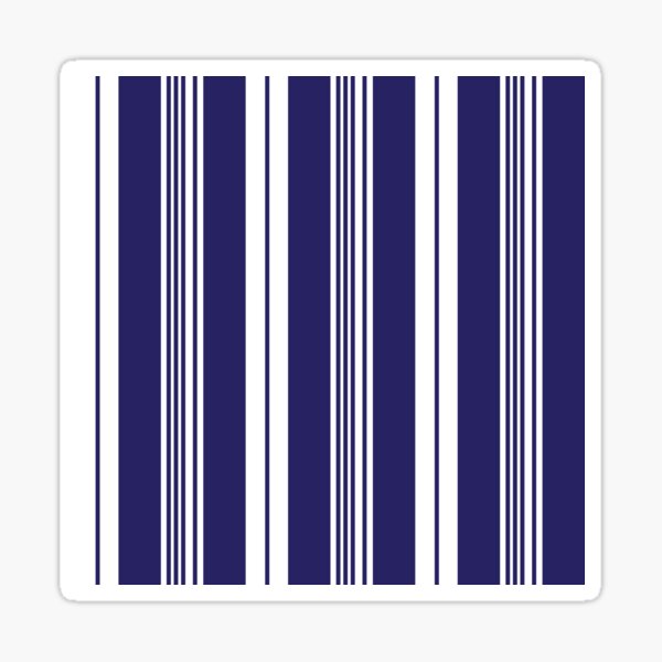 Aperçu de l'œuvre Rayures de transat blanc bleu marine preppy créée et vendue par HotHibiscus.