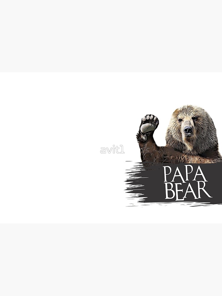 Papa bear, Howdy, Hi there, Hello, Hey, Cute bear digital artwork