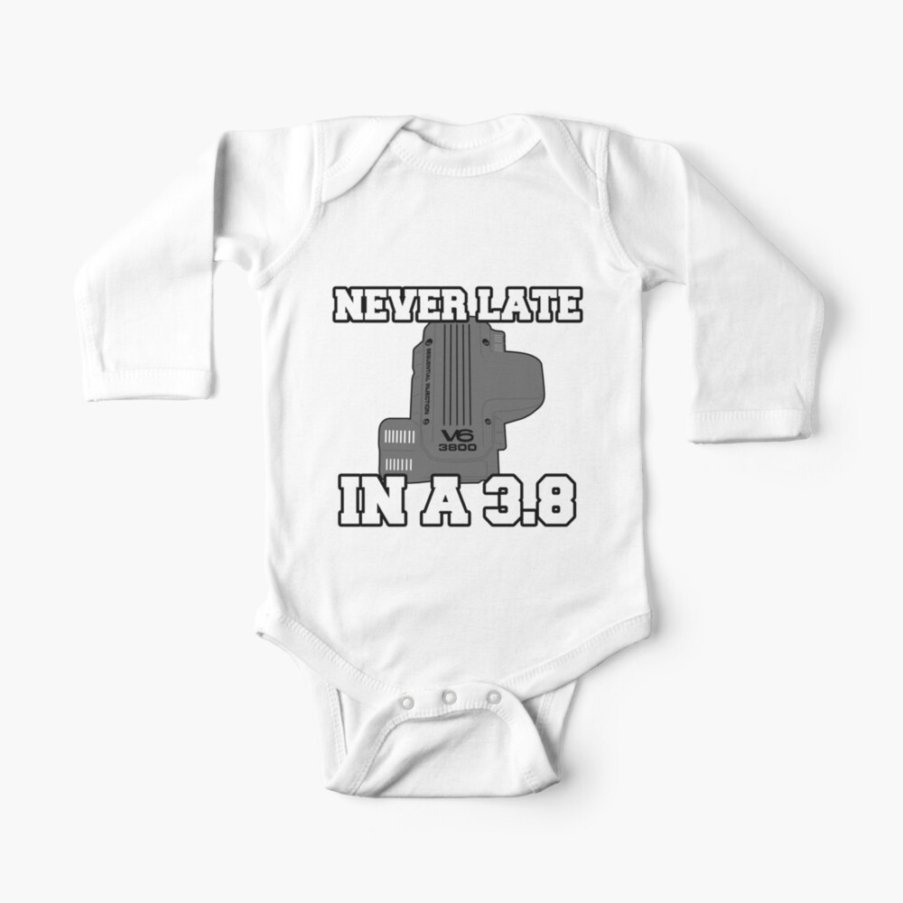 Never Late Holden 3 8 Ecotec V6 Commodore Baby One Piece By Antdragonist Redbubble