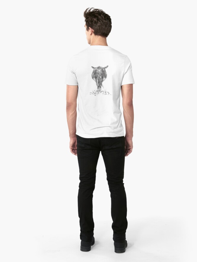 Alternate view of Cautious Ass Slim Fit T-Shirt
