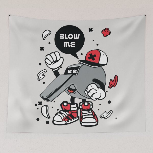 Item preview, Blow my whistle Cartoon Character - fun graphic - an illustration that makes everyone smile! designed and sold by Nickelparis.