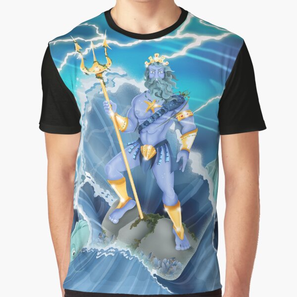 Poseidon Grafik T-Shirt