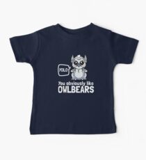 YOLO - You Obviously Love Owlbears (Wee Beasties - Snowy Wee Owlbear) Baby Tee
