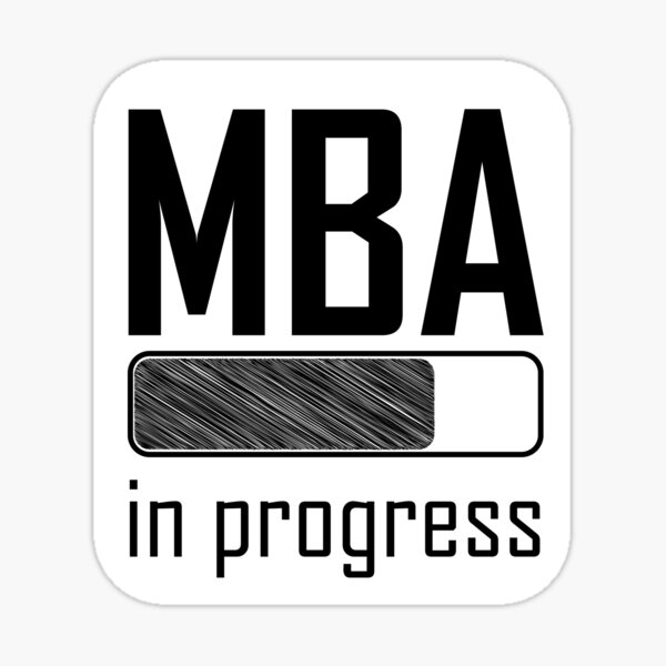 Student MBA in Progress loading bar Sticker