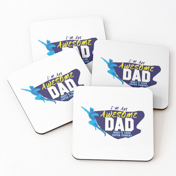 Item preview, I'm an AWESOME dad What's your Super power?  designed and sold by jazzydevil.
