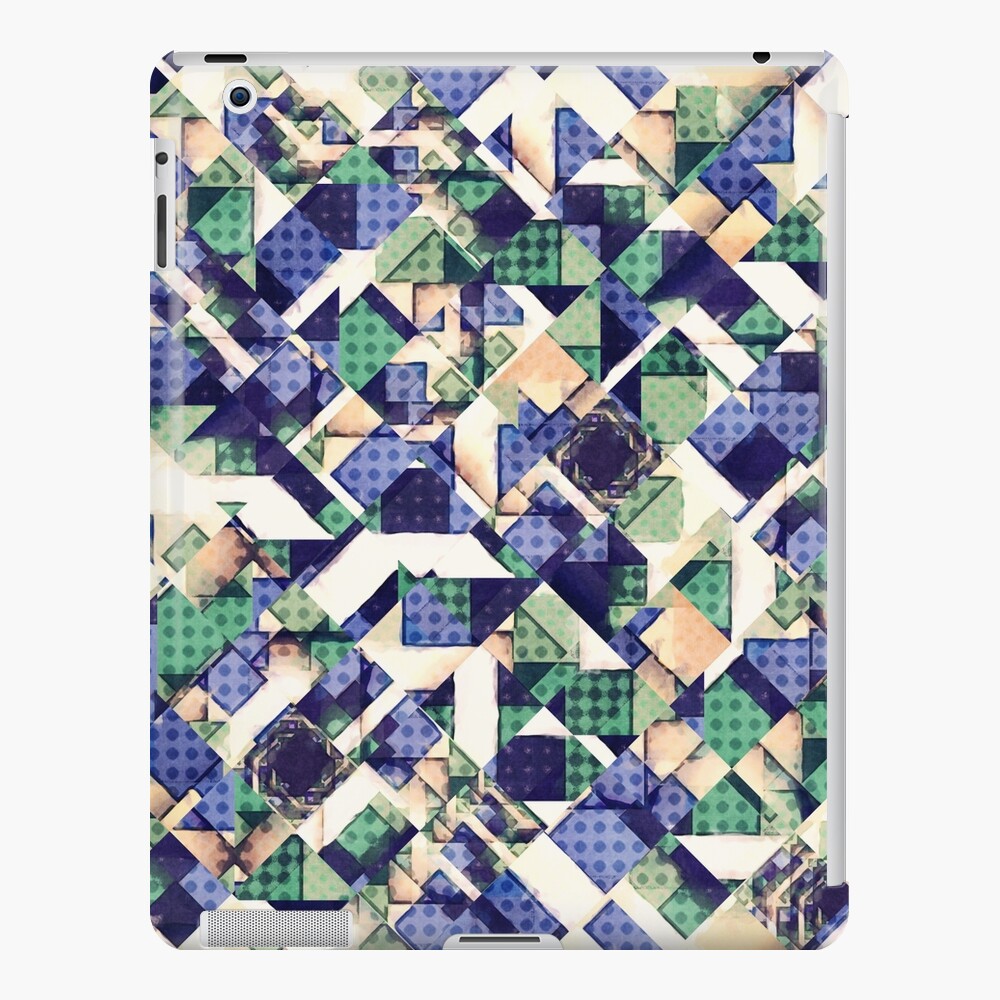 Green And Purple Pattern iPad Case & Skin