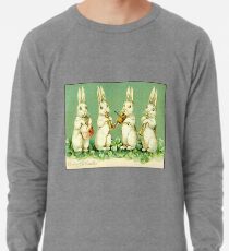 Vintage musikalische Osterhasen Leichtes Sweatshirt