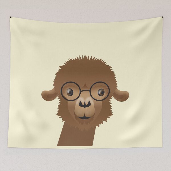 Item preview, Alpaca is cute nerdy glasses designed and sold by jazzydevil.