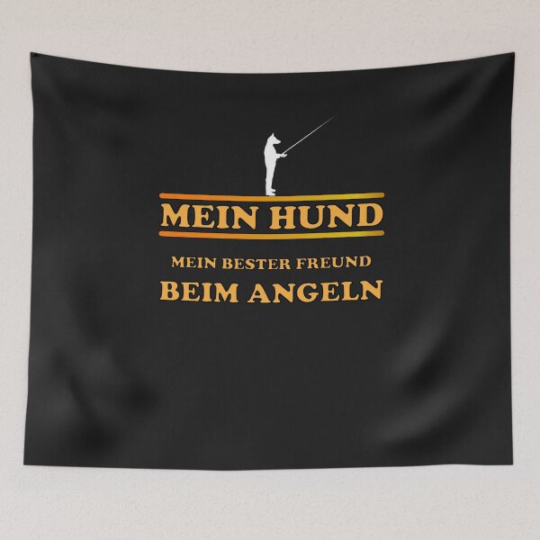 Artikelvorschau, Mein Hund Bester Freund beim angeln. Geschenk Idee entworfen und verkauft von dm4design.