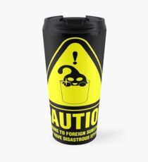 Suu Hazard Sign, Mischievous Version (English text, for dark backgrounds) Travel Mug