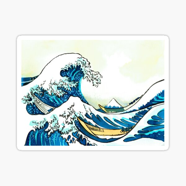 La Grande Vague Sticker