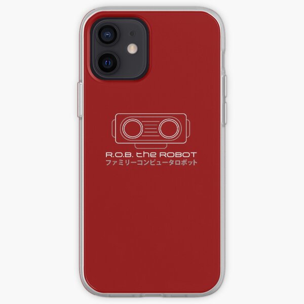 ROB. Le Robot - Retro Minimalist - Red Clean Coque souple iPhone