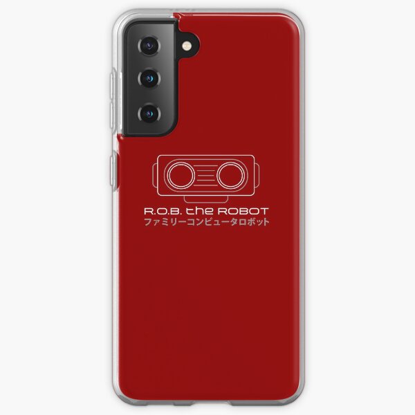 ROB. Le Robot - Retro Minimalist - Red Clean Coque souple Samsung Galaxy