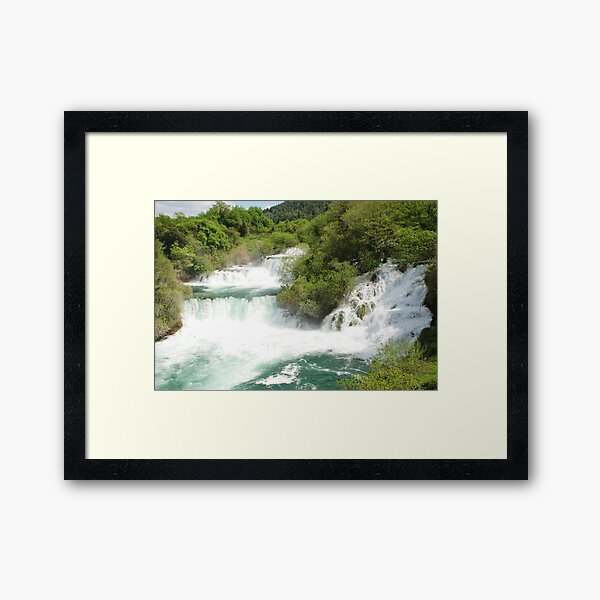 Krka waterfalls, Croatia Framed Art Print