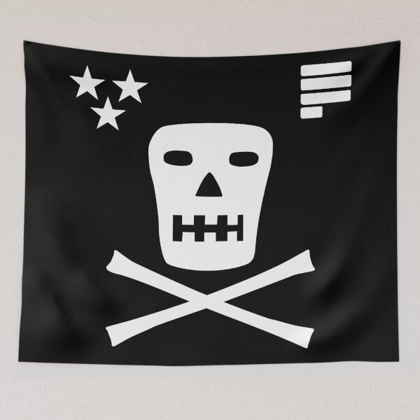 Aperçu de l'œuvre Copie des os de la marine royale Jolly Roger Skull créée et vendue par GetItGiftIt.
