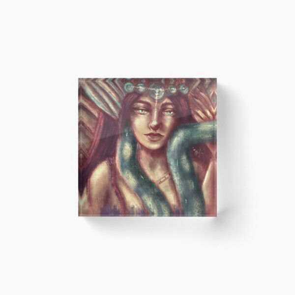 Snake Queen Acrylic Block