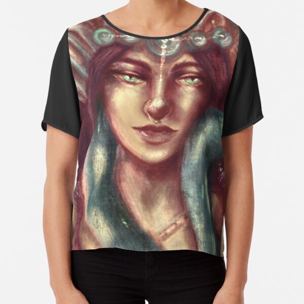 Snake Queen Chiffon Top