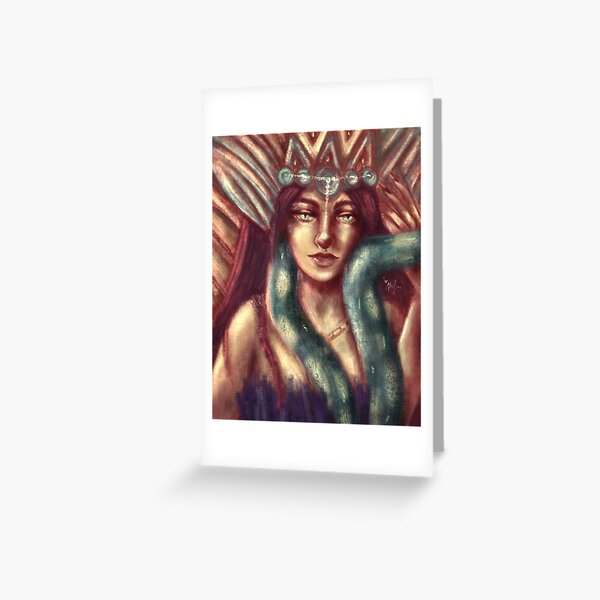 Snake Queen Greeting Card