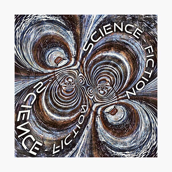 Rusty Fractal Science Fiction Photographic Print