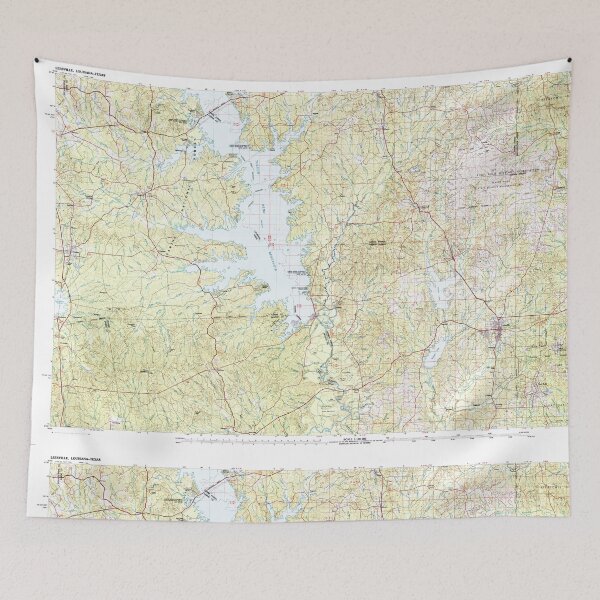 Item preview, USGS TOPO Map Louisiana LA Leesville 335170 1986 100000 designed and sold by WetdryvacRB01.