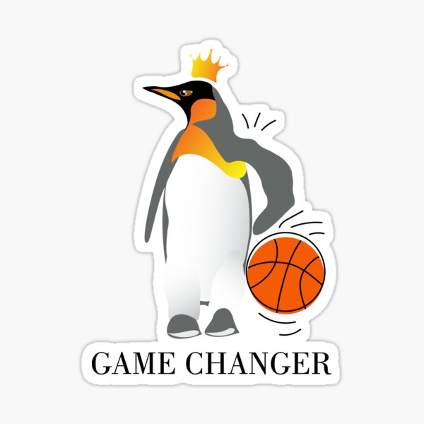 Basketball penguin player Sticker