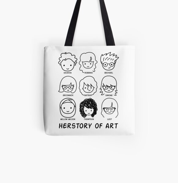 Herstory of Art Bolsa estampada de tela