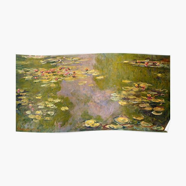 MONET. Water Lilies, 1919, Metropolitan Museum of Art, New York. Poster