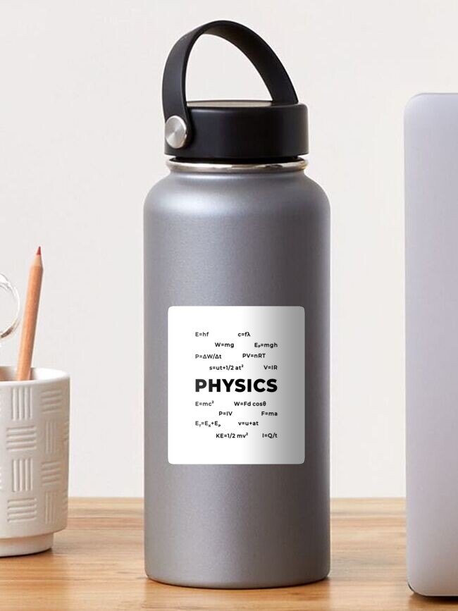 Thumbnail 1 of 3, Sticker, Physics (Inverted) designed and sold by science-gifts.