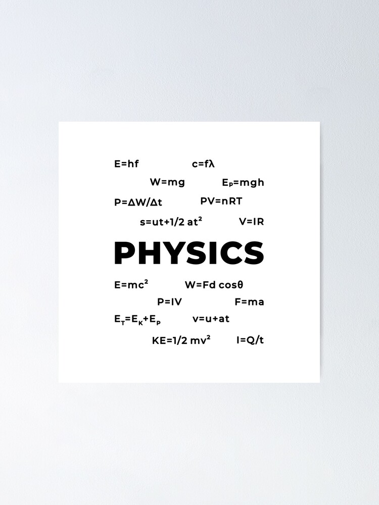 Alternate view of Physics (Inverted) Poster
