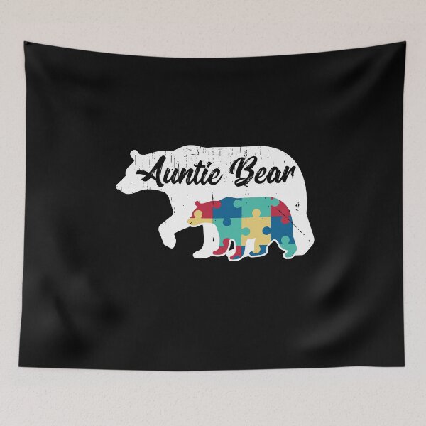 Item preview, Auntie Bear - Autism Awareness Design designed and sold by dk80.