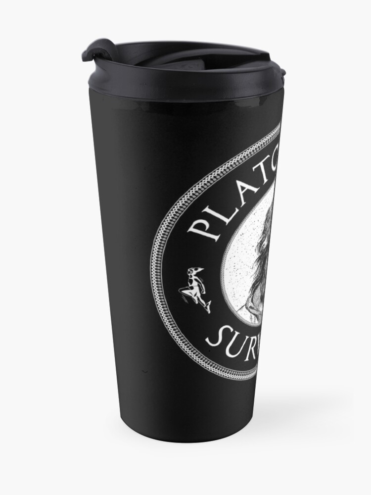 Alternate view of Plato's Cave Survivor - Philosophy Gift Travel Mug